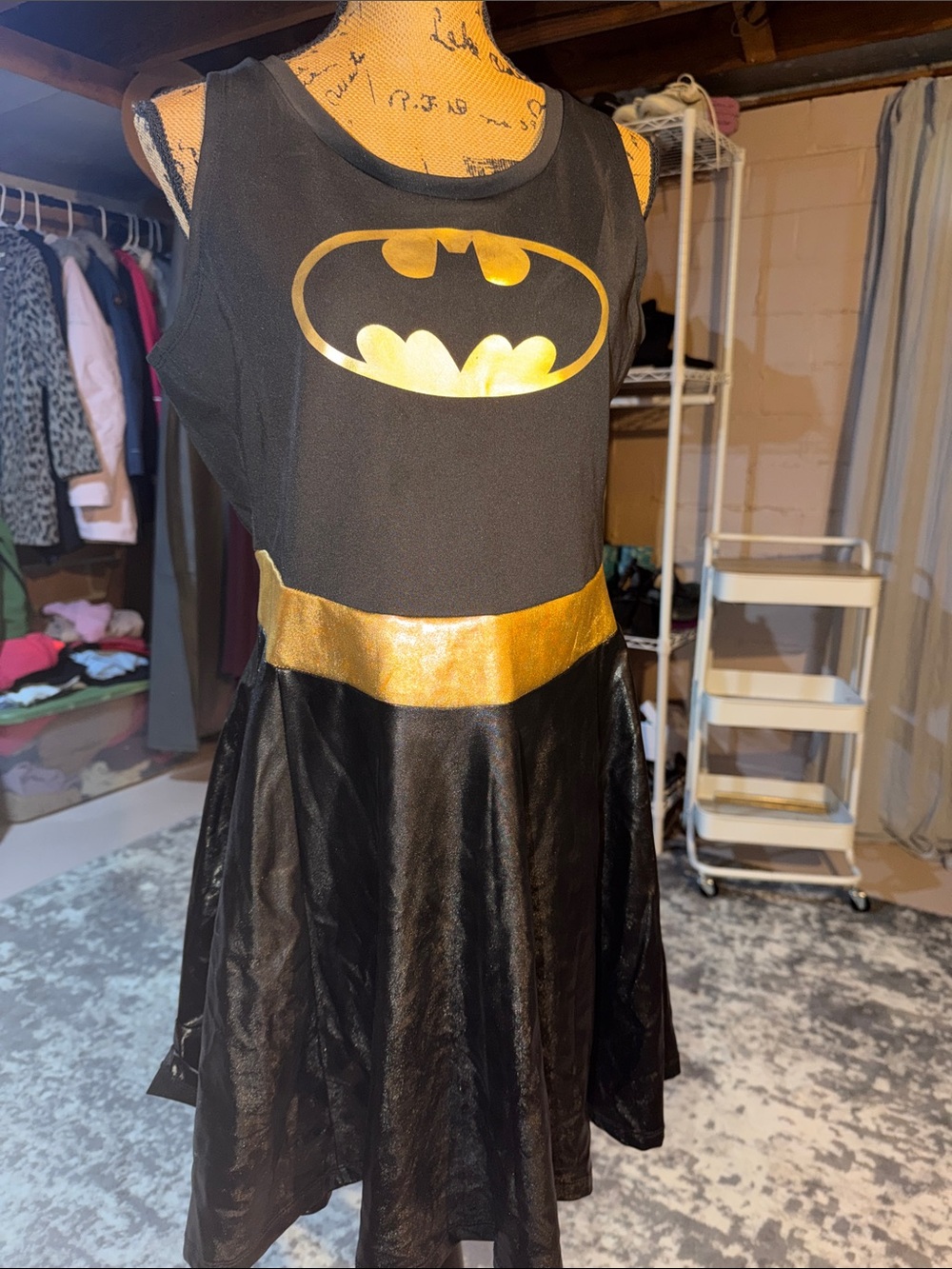 Womens Halloween Batgirl Costume Size XL